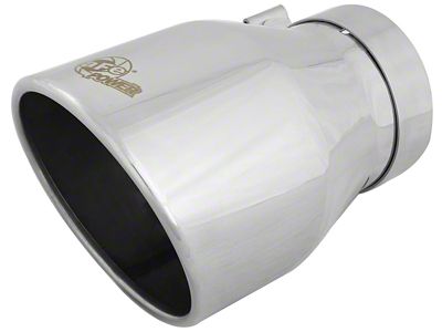 AFE MACH Force-XP 304 Stainless Steel Exhaust Tip; 6-Inch; Polished (Fits 4-Inch Tailpipe)