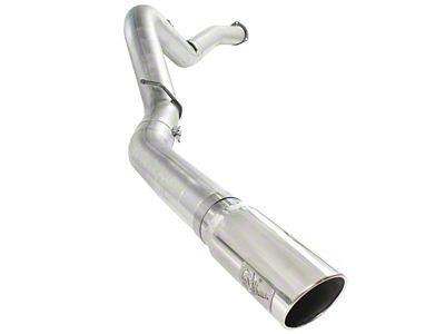 AFE ATLAS 5-Inch DPF-Back Single Exhaust System with Polished Tip; Side Exit (07-10 6.6L Duramax Sierra 2500 HD)