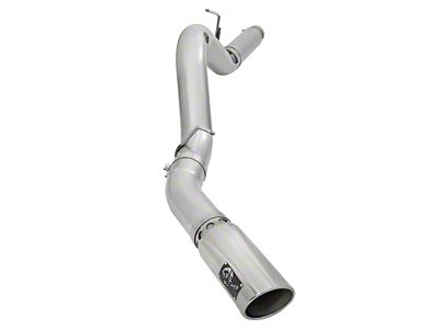 AFE ATLAS 5-Inch DPF-Back Single Exhaust System with Polished Tip; Side Exit (2016 6.6L Duramax Sierra 2500 HD)