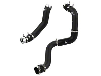 AFE BladeRunner 3-Inch and 3.50-Inch Hot and Cold Charge Pipe Kit; Black (20-24 6.6L Duramax Sierra 2500 HD)