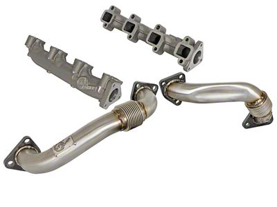 AFE BladeRunner Exhaust Manifolds with Up-Pipes (01-04 6.6L Duramax Sierra 2500 HD)