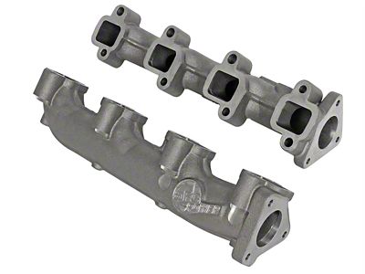 AFE BladeRunner Ported Ductile Iron Exhaust Manifolds (07-16 6.6L Duramax Sierra 2500 HD)