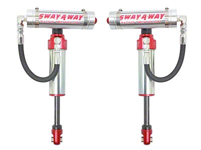 AFE Control Sway-A-Way 2.5 Front Shocks with Remote Reservoirs for 0 to 1.50-Inch Lift (01-10 6.6L Duramax Sierra 2500 HD)