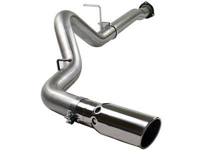 AFE Large Bore-HD 4-Inch DPF-Back Single Exhaust System with Polished Tip; Side Exit (07-10 6.6L Duramax Sierra 2500 HD)