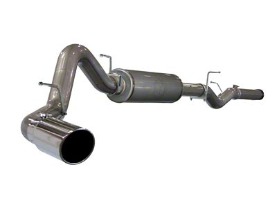 AFE Large Bore-HD 4-Inch Single Exhaust System with Polished Tip; Side Exit (2007 6.6L Duramax Sierra 2500 HD)