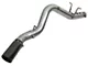 AFE Large Bore-HD 5-Inch DPF-Back Single Exhaust System with Black Tip; Side Exit (17-19 6.6L Duramax Sierra 2500 HD)