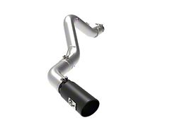 AFE Large Bore-HD 5-Inch DPF-Back Single Exhaust System with Black Tip; Side Exit (20-25 6.6L Duramax Sierra 2500 HD)