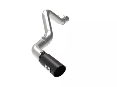 AFE Large Bore-HD 5-Inch DPF-Back Single Exhaust System with Black Tip; Side Exit (20-23 6.6L Duramax Sierra 2500 HD)