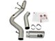 AFE Large Bore-HD 5-Inch DPF-Back Single Exhaust System with Polished Tip; Side Exit (17-19 6.6L Duramax Sierra 2500 HD)