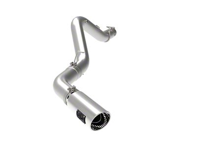 AFE Large Bore-HD 5-Inch DPF-Back Single Exhaust System with Polished Tip; Side Exit (20-25 6.6L Duramax Sierra 2500 HD)