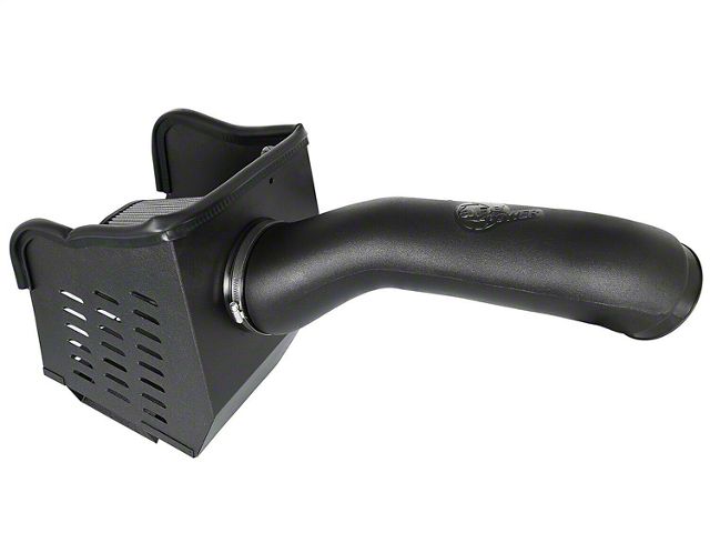 AFE Magnum FORCE Stage-2 Cold Air Intake with Pro DRY S Filter; Black (17-19 6.6L Duramax Sierra 2500 HD)