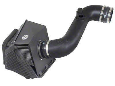 AFE Magnum FORCE Stage-2 Cold Air Intake with Pro DRY S Filter; Black (11-16 6.6L Duramax Sierra 2500 HD)