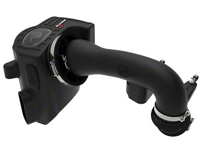 AFE Momentum GT Cold Air Intake with Pro 5R Oiled Filter; Black (20-25 6.6L Gas Sierra 2500 HD)