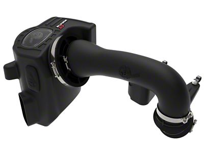 AFE Momentum GT Cold Air Intake with Pro DRY S Filter; Black (20-24 6.6L Gas Sierra 2500 HD)