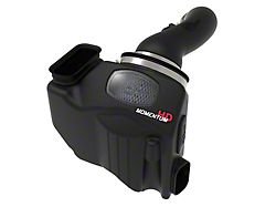 AFE Momentum HD Cold Air Intake with Pro 10R Oiled Filter; Black (20-25 6.6L Duramax Sierra 2500 HD)