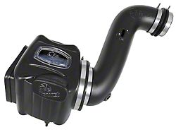 AFE Momentum HD Cold Air Intake with Pro 10R Oiled Filter; Black (07-10 6.6L Duramax Sierra 2500 HD)