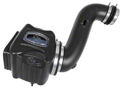 AFE Momentum HD Cold Air Intake with Pro 10R Oiled Filter; Black (07-10 6.6L Duramax Sierra 2500 HD)