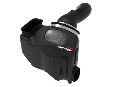 AFE Momentum HD Cold Air Intake with Pro DRY S Filter; Black (20-25 6.6L Duramax Sierra 2500 HD)