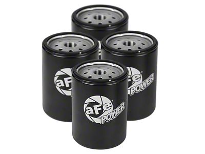 AFE Pro GUARD HD Oil Filter; Set of Four (07-19 6.6L Duramax Sierra 2500 HD)