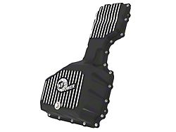 AFE Pro Series Engine Oil Pan with Machined Fins; Black (17-19 6.6L Duramax Sierra 2500 HD)
