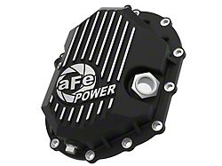AFE Pro Series Front Differential Cover with Machined Fins; Black (11-19 6.0L Sierra 2500 HD; 11-24 6.6L Duramax Sierra 2500 HD)