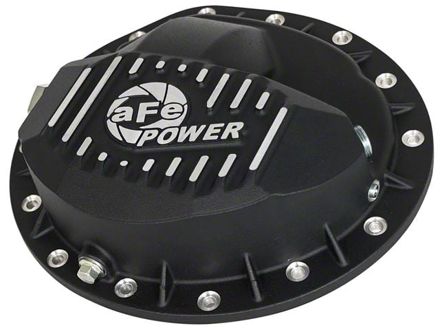 AFE Pro Series Rear Differential Cover; Black; GM 9.5/14 (07-13 Sierra 2500 HD)