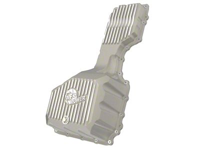 AFE Street Series Engine Oil Pan with Machined Fins; Raw (17-19 6.6L Duramax Sierra 2500 HD)