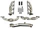 AFE Twisted Steel Shorty Headers with Up-Pipes and Down-Pipe; 4-Bolt Flange (11-15 6.6L Duramax Sierra 2500 HD)
