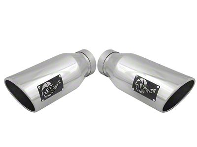 AFE MACH Force-XP 304 Stainless Steel Exhaust Tip; 6-Inch; Polished (Fits 4-Inch Tailpipe)