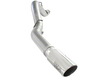 AFE ATLAS 5-Inch DPF-Back Single Exhaust System with Polished Tip; Side Exit (11-16 6.6L Duramax Sierra 3500 HD)