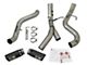 AFE Large Bore-HD 4-Inch DPF-Back Dual Exhaust System with Black Tips; Side Exit (17-19 6.6L Duramax Sierra 3500 HD)