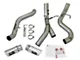 AFE Large Bore-HD 4-Inch DPF-Back Dual Exhaust System with Polished Tips; Side Exit (17-19 6.6L Duramax Sierra 3500 HD)