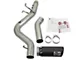 AFE Large Bore-HD 5-Inch DPF-Back Single Exhaust System with Black Tip; Side Exit (17-19 6.6L Duramax Sierra 3500 HD)