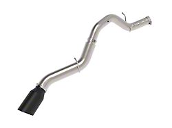 AFE Large Bore-HD 5-Inch DPF-Back Single Exhaust System with Black Tip; Side Exit (24-26 6.6L Duramax Sierra 3500 HD)