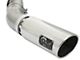 AFE Large Bore-HD 5-Inch DPF-Back Single Exhaust System with Polished Tip; Side Exit (17-19 6.6L Duramax Sierra 3500 HD)
