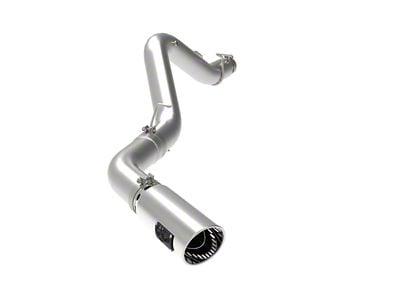 AFE Large Bore-HD 5-Inch DPF-Back Single Exhaust System with Polished Tip; Side Exit (20-24 6.6L Duramax Sierra 3500 HD)