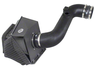 AFE Magnum FORCE Stage-2 Cold Air Intake with Pro DRY S Filter; Black (11-16 6.6L Duramax Sierra 3500 HD)