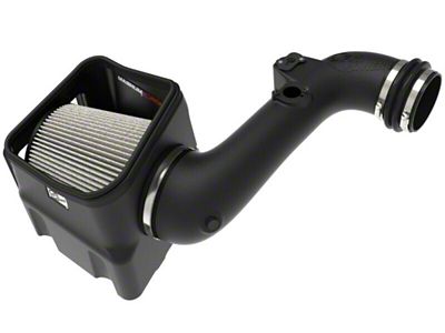 AFE Magnum FORCE Stage-2 Cold Air Intake with Pro DRY S Filter; Black (11-16 6.6L Duramax Sierra 3500 HD)