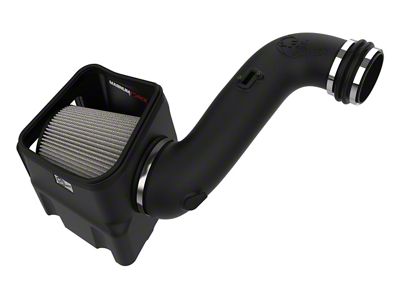 AFE Magnum FORCE Stage-2 Cold Air Intake with Pro DRY S Filter; Black (07-10 6.6L Duramax Sierra 3500 HD)