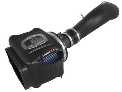 AFE Momentum GT Cold Air Intake with Pro 5R Oiled Filter; Black (07-08 6.0L Sierra 3500 HD)