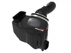 AFE Momentum HD Cold Air Intake with Pro 10R Oiled Filter; Black (20-25 6.6L Duramax Sierra 3500 HD)