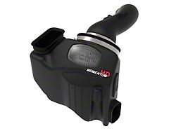 AFE Momentum HD Cold Air Intake with Pro DRY S Filter; Black (20-25 6.6L Duramax Sierra 3500 HD)