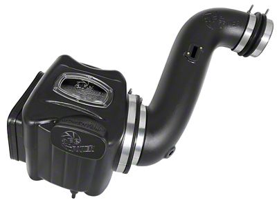 AFE Momentum HD Cold Air Intake with Pro DRY S Filter; Black (07-10 6.6L Duramax Sierra 3500 HD)