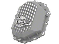 AFE Street Series Front Differential Cover with Machined Fins; Raw (11-19 6.0L Sierra 3500 HD; 11-25 6.6L Duramax Sierra 3500 HD)