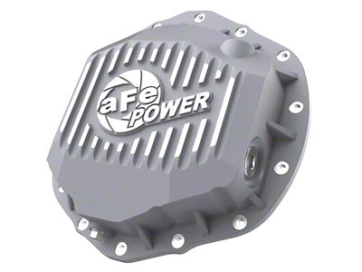 AFE Street Series Rear Differential Cover with Machined Fins; Raw; AMM 11.50/12-Inch (20-23 Sierra 3500 HD)