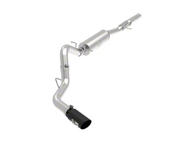 AFE Apollo GT Series 4-Inch Single Exhaust System with Black Tip; Side Exit (14-18 6.2L Silverado 1500)