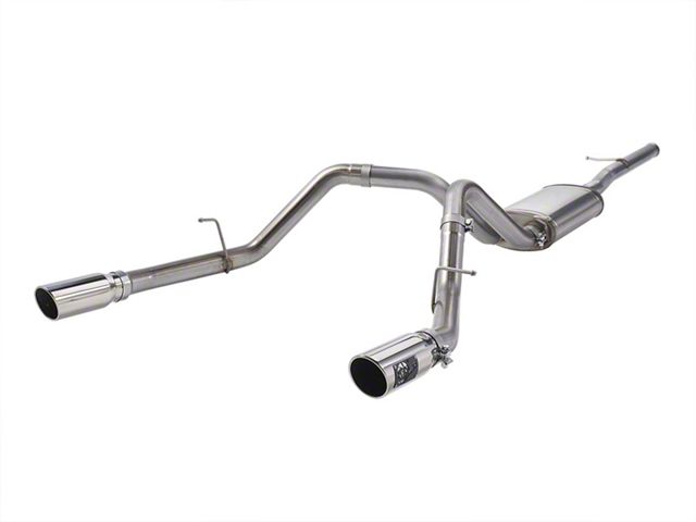 AFE Apollo GT Series Dual Exhaust System with Polished Tips; Rear Exit (09-18 4.8L Silverado 1500)