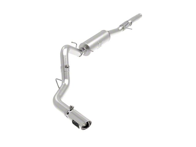 AFE Apollo GT Series Single Exhaust System with Polished Tip; Side Exit (14-18 6.2L Silverado 1500)