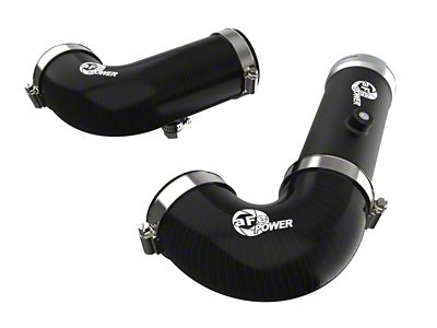 AFE BladeRunner 2.50-Inch and 2.375-Inch Hot and Cold Charge Pipe Kit; Black (20-25 3.0L Duramax Silverado 1500)