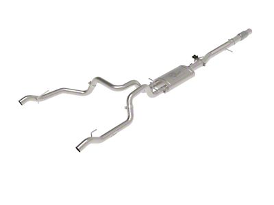 AFE Gemini XV 3-Inch Dual Exhaust System; Rear Exit (19-25 6.2L Silverado 1500 w/ Factory Dual Exhaust)